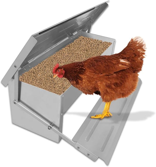 Voilamart 5KG Automatic Self Opening Chicken Feeder